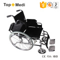 Стальная инвалидная коляска Topmedi со съемной подставкой для ног с ручным управлением